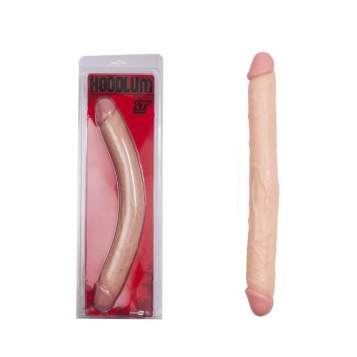 Hoodlum Çift Taraflı 43 Cm Ten Rengi Dildo