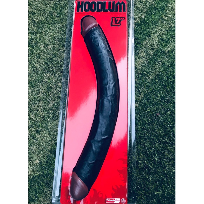 Hoodlum Çift Taraflı 43 Cm Zenci Dildo