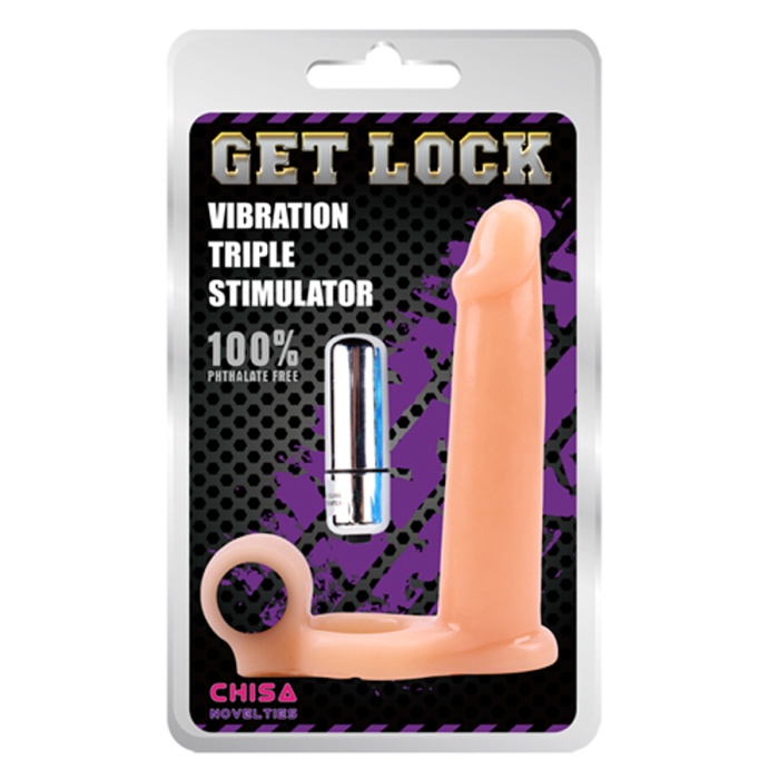 Get Lock Triple Stimulator Titreşimli Protez Penis Halkası