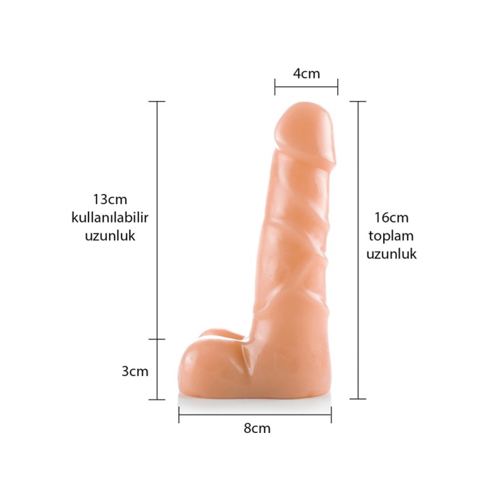 T Skin Spread Me Gerçekçi Dildo 16.5 Cm