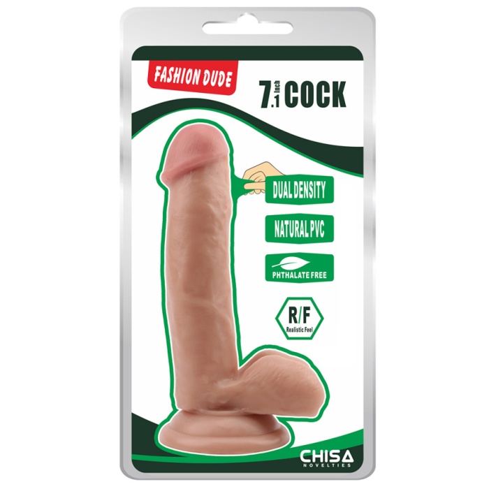 Fashion Dude 18 Cm Çift Katmanlı Slikon Dildo