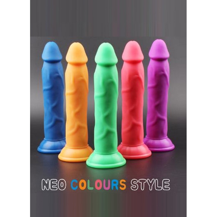 Neon Colours Yumuşak Sıvı Silikon Dildo