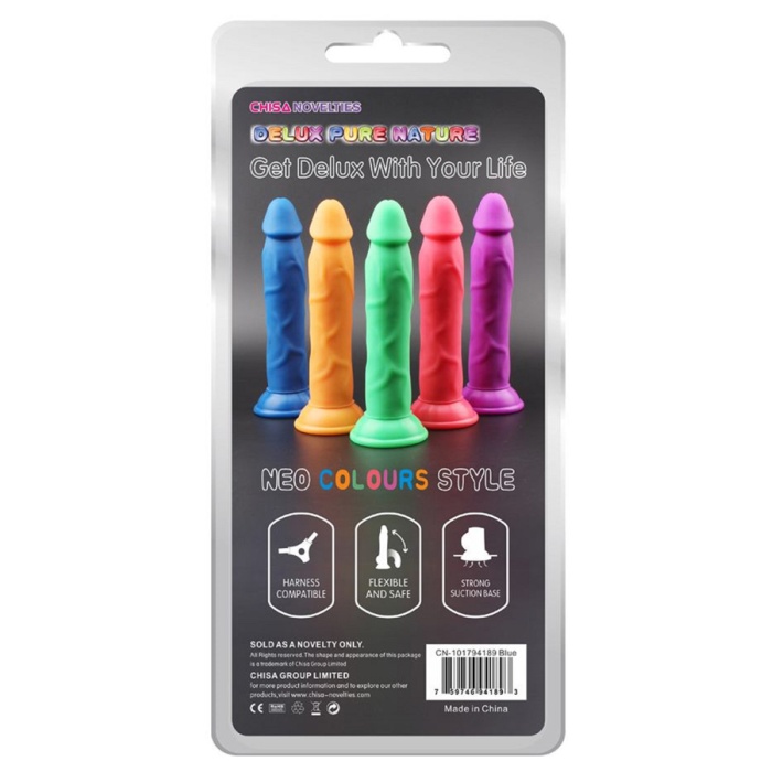 Neon Colours Yumuşak Sıvı Silikon Dildo