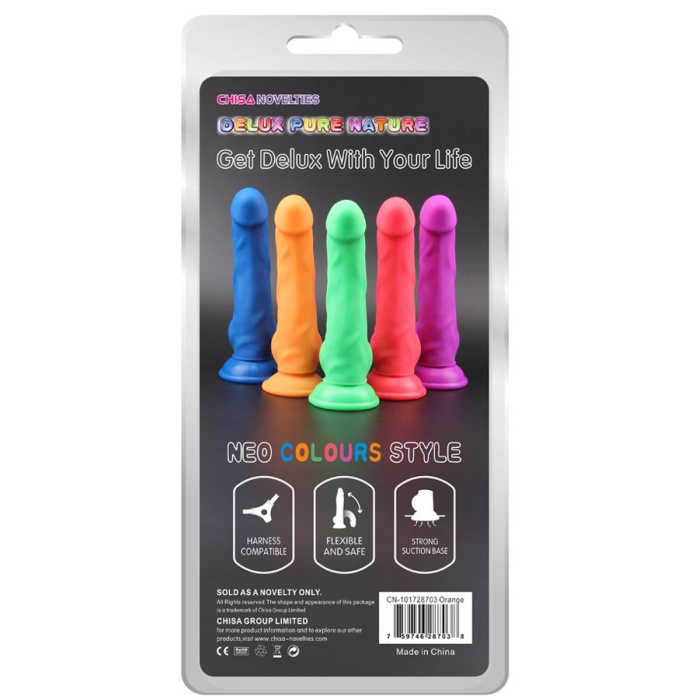 Sex Shop Neon Colours Sıvı Silikon Dildo