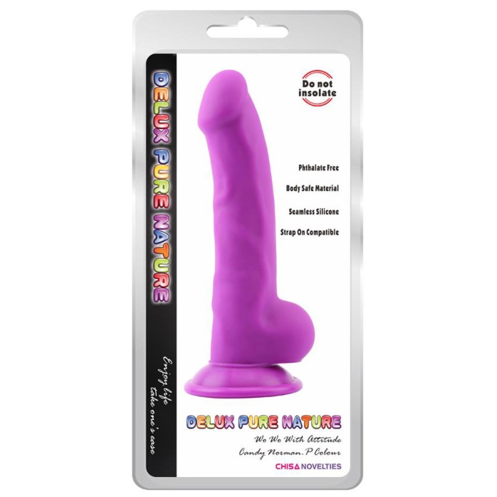 Sıvı Silikon Neon Mor Dildo