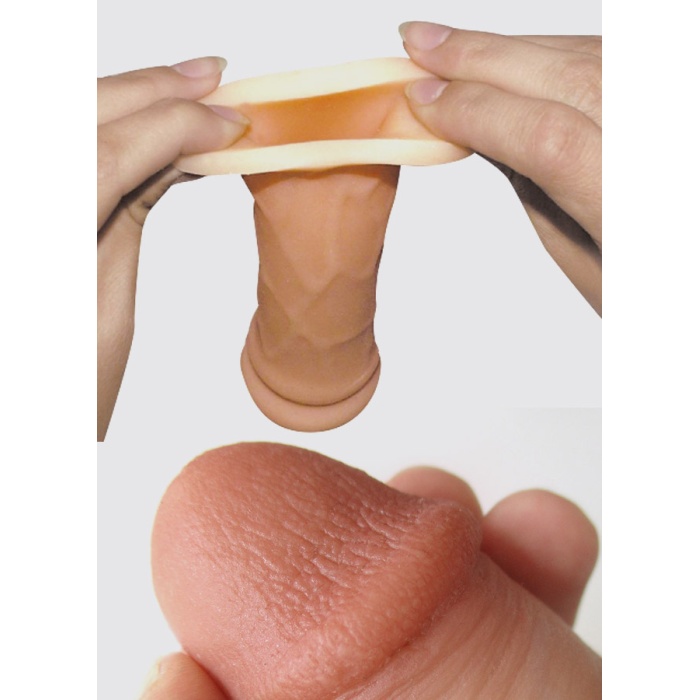 Max Man 3 Cm Dolgulu Penis Kılıfı