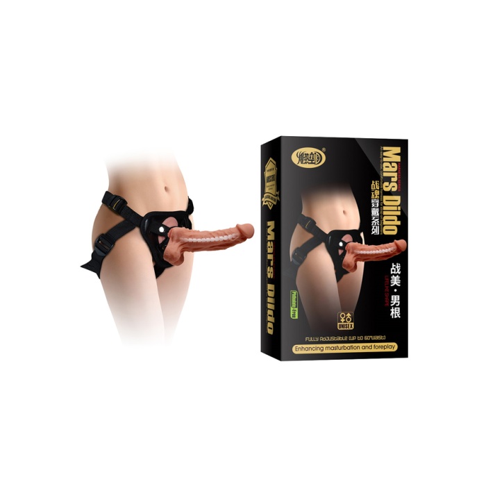 Belden Bağlama Kıkırdaklı 19.5 Cm Protez Penis Strap On