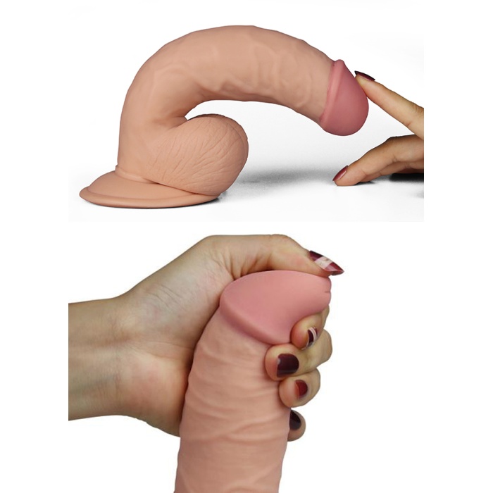 Güçlü 10 Farklı Titreşimli Realistik Dildo Vibratör 17 Cm