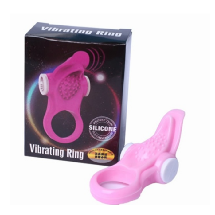 Silicone  Güçlü Titreşimli Penis Halkası Pembe