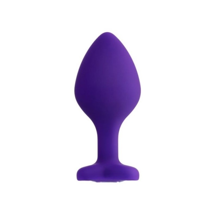 Sex Shop Diamond Heart Anal Plug Mor 8 cm