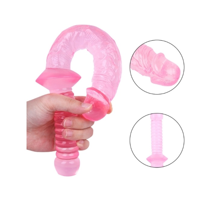 Sex Shop 32 cm Pembe Realistik Kılıç Dildo