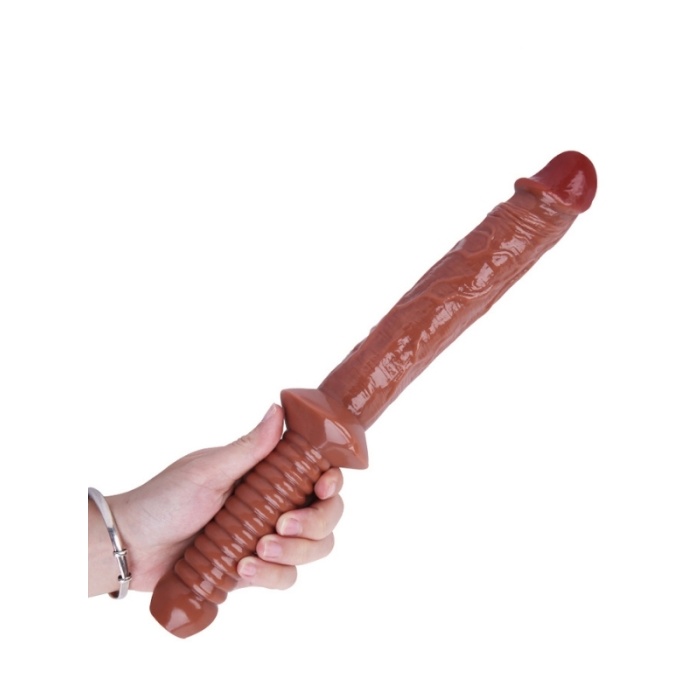 Seks Shop 32 cm Kahverengi Realistik Kılıç Dildo