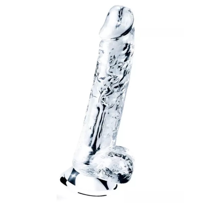 Vantuzlu Şeffaf Dildo 19 Cm