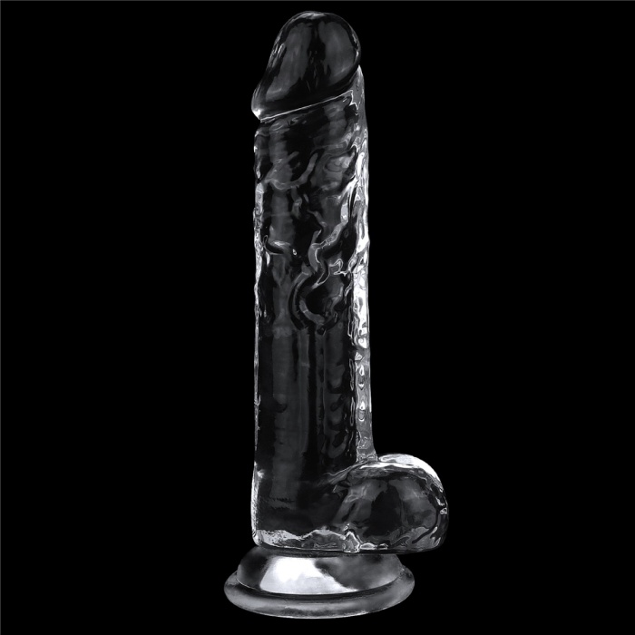 Vantuzlu Şeffaf Dildo 19 Cm