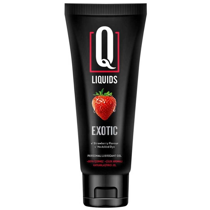 Q Liquids Exotic Çilek Aromalı Kayganlaştırıcı Jel 200ML.