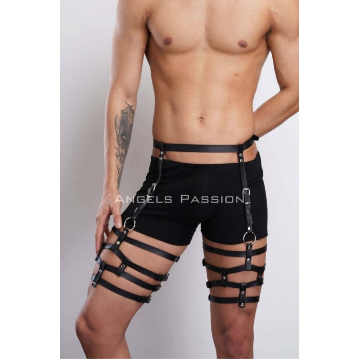 Tarz Erkek Bacak Kemer Harness