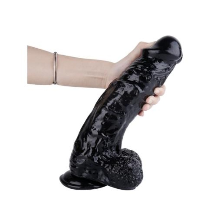 Sex Shop 30.5 cm Siyah Zenci Realistik Dildo