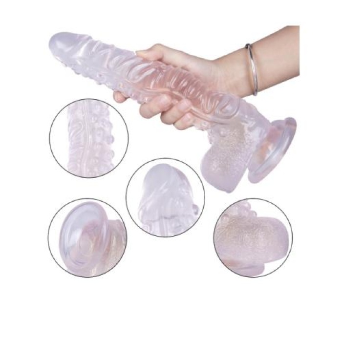 Sex Shop 27 cm Popülee Beyaz Dildo