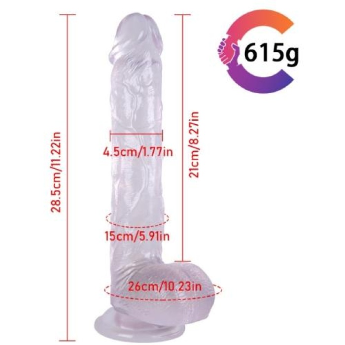 Seks Shop 28 cm Beyaz Realistik Dildo