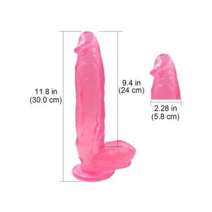 Sex Shop 32 cm Pembe Penis Dildo