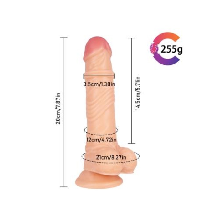 Sex Shop 20 cm Ten Rengi Çok Satılan Realistik Kılıç Dildo