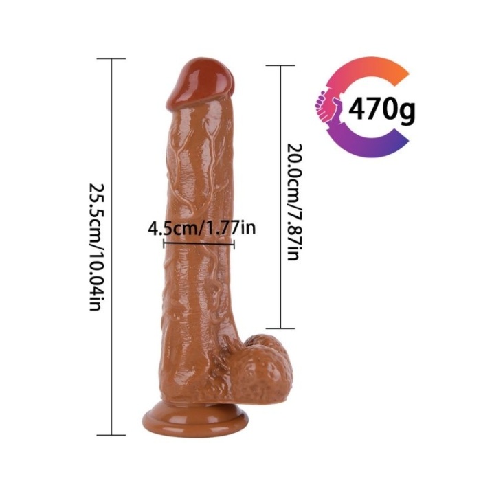 Noctis 25,5cm Kahverengi Dildo No:1