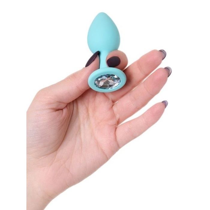 Censan Brilliant Anal Plug beyaz kristalli 7 cm 26 g