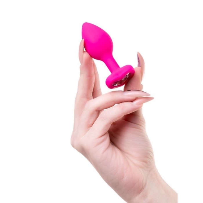 Censan Diamond Heart Anal Plug Pembe 7 cm 18 g