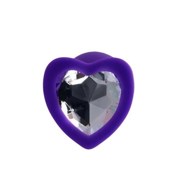 Censan Diamond Heart Anal Plug Mor 7 cm 18 g