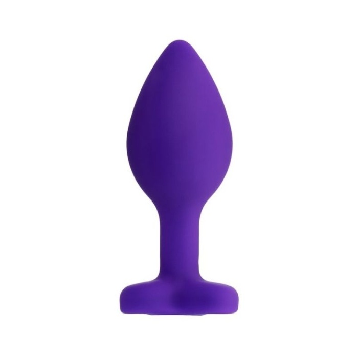 Censan Diamond Heart Anal Plug Mor 7 cm 18 g