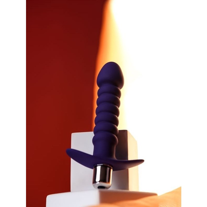 Censan Condal anal vibratör suya dayanıklı Mor, 14 cm