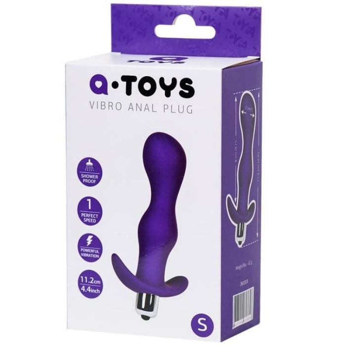 CENSAN Vibro Anal Plug Mor 11,2 cm