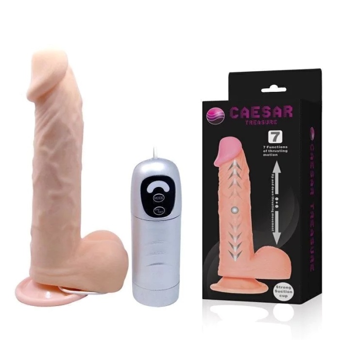 20 Cm Kıkırdaklı Yapıda Titreşimli Kalın Vibratör Penis