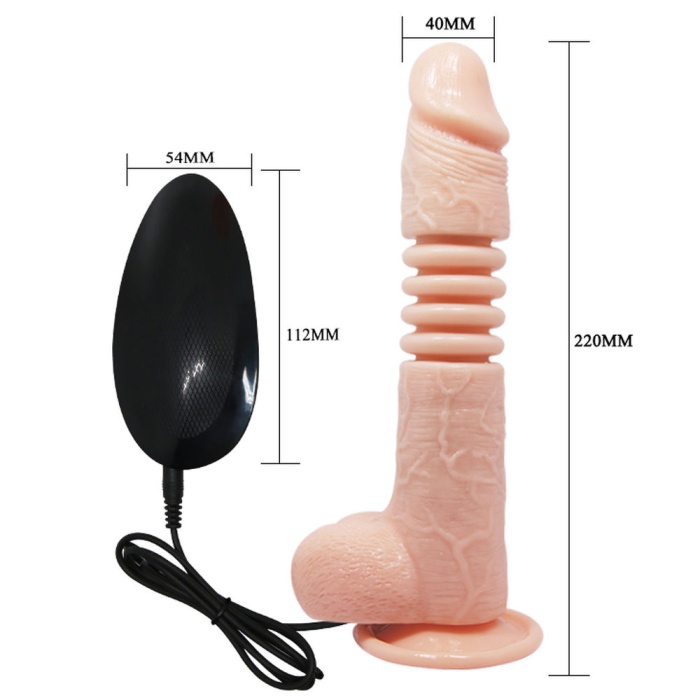 Oynar Başlı Akordiyon Vibratör Tasarım Dildo Titreşimli Penis