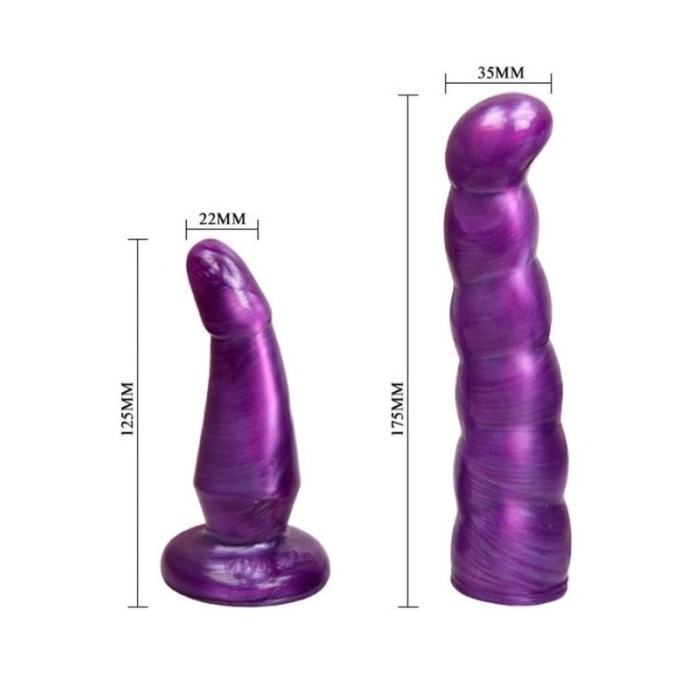 CENSAN Çift Girişli Straplon Belden Bağlamalı Dildo