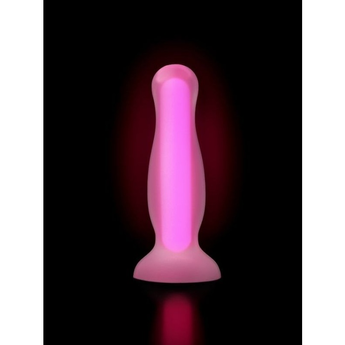 CENSAN Beyond Cain Glow Gece Parlayan Anal Plug , Silikon, Şeffaf, 10 cm