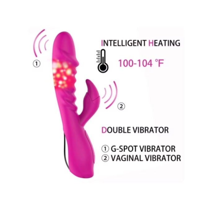 Censan Alica Vibrating Rod Isıtmalı Pembe Vibratör