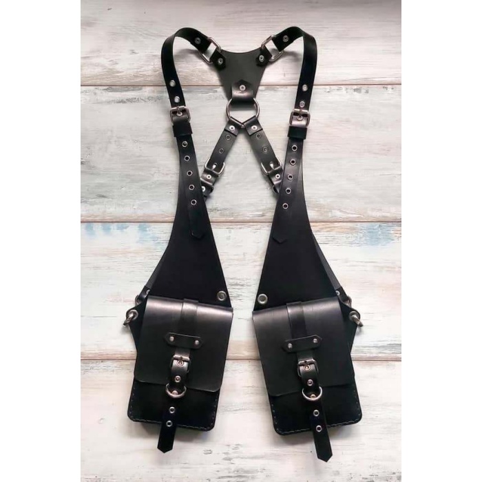 Çantalı Şık Erkek Harness, Holster Bag, Leather Holster Bag - APFTM235