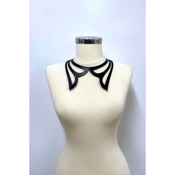 Lazer Kesim Deri Choker, Deri Kolye - APFT1415