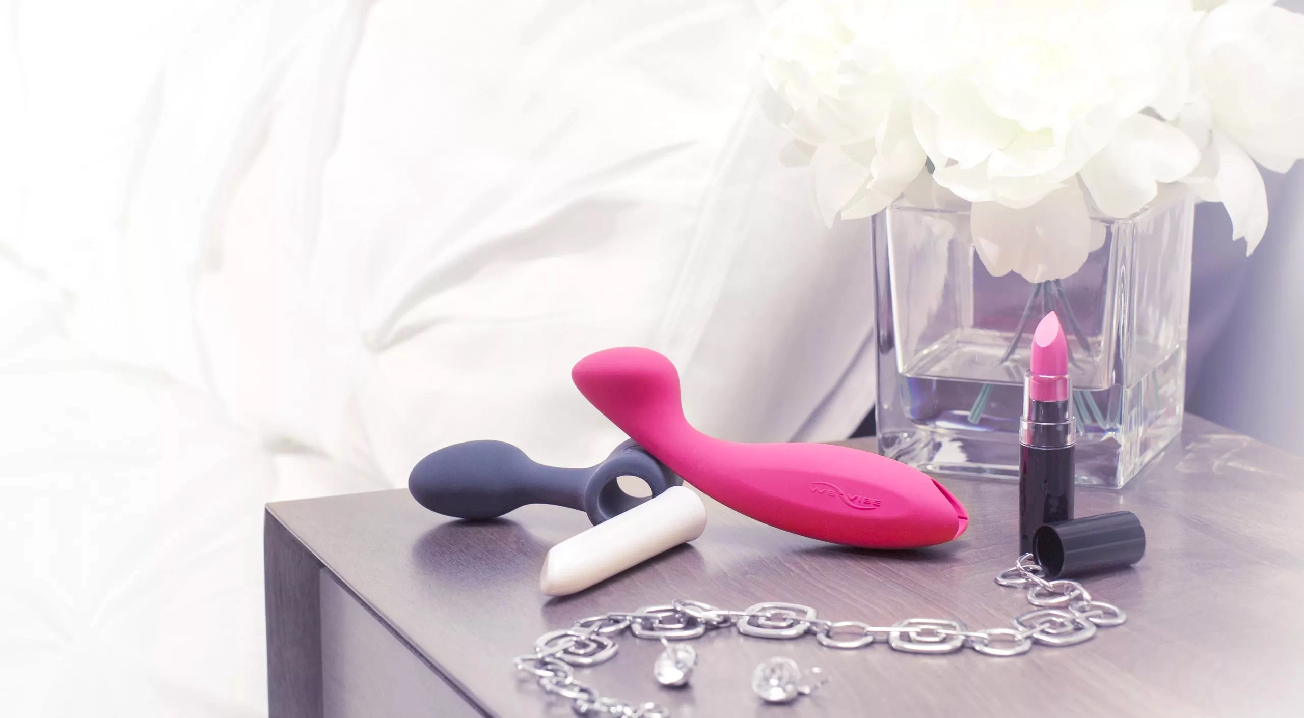 A vibrator is a sex toy with an internal motor that makes it vibrate. 