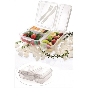 Takeaway Ergonomik Asorti Çatal Bıçaklı Pratik Yoğurt Saklama Kabı (4172)