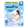 Nessiworld Molfix Bebek Bezi Fırsat Paketi 3 Beden 4-9 Kg 68 Adet