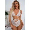 HC Beyaz Dantelli Babydoll Takım 16023