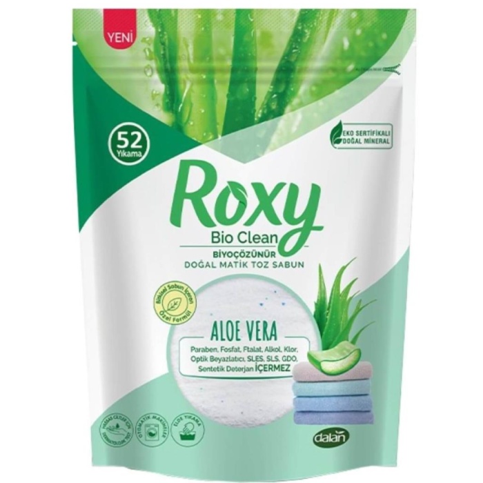 Nessiworld Roxy Bio Clean Doğal Matik Toz Sabun Aloe Vera 1600 Gr