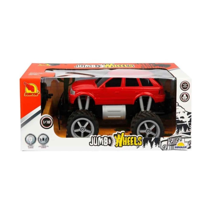 80012 1:18 Uzaktan Kumandalı Jumbo Wheels Usb Şarjlı Araba