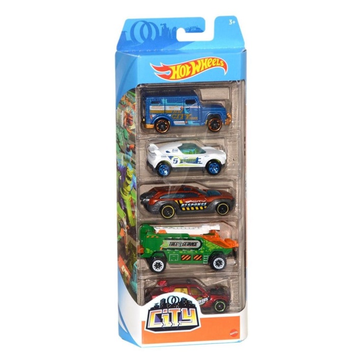 1806 KMP - Hot Wheels Beşli Araba Seti