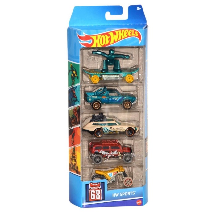 1806 KMP - Hot Wheels Beşli Araba Seti