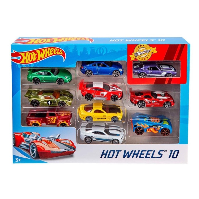 54886 Hot Wheels 10lu Araba Seti - Karışık Asorti  - Erkol Özel Kampanya Fiyatı