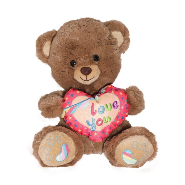 Nessiworld PJH2324  Peluş Kalpli Ayı Love You 30 cm -Vardem