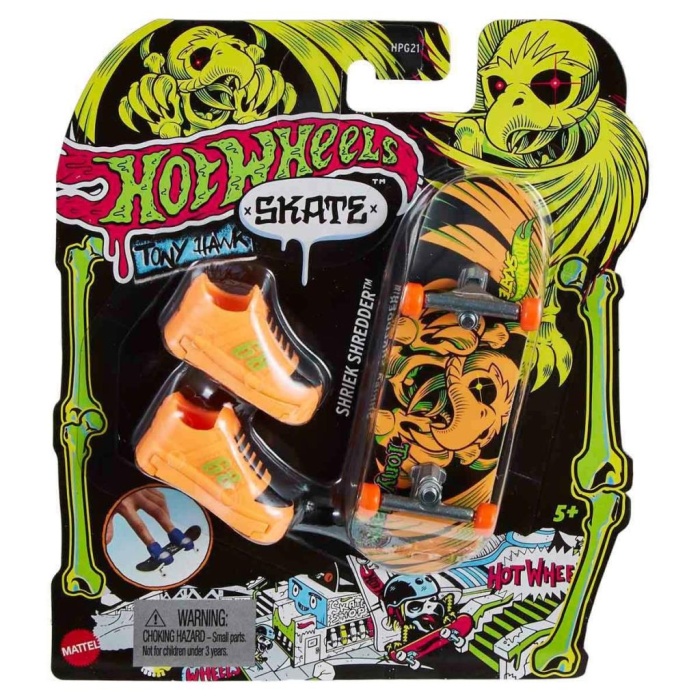 Nessiworld HPG21 Hot Wheels Skate Neon Temalı Parmak Kaykay ve Ayakkabı Paketleri